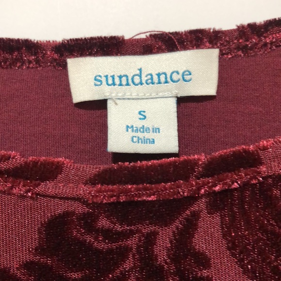 Sundance Delicate Senses Velvet Burnout Top - Picture 3 of 8